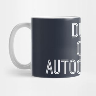 Duck Off Autocorrect Mug